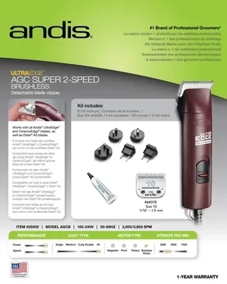 Andis Clipper AGCB Super 2Speed Burgundy