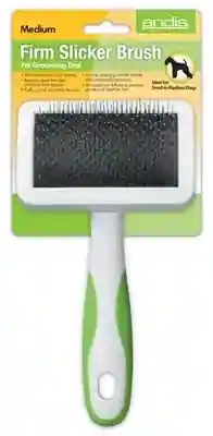 Andis Firm Slicker Brush Large White Lime Green