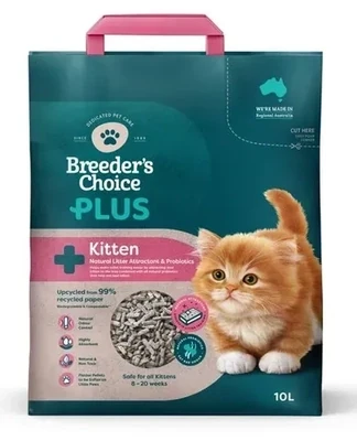 Breeders Choice Plus Kitten Litter 10 Litres