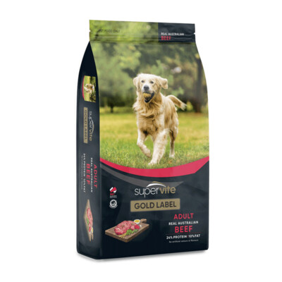 Supervite Gold Label Adult Beef   3 kg or 20 kg