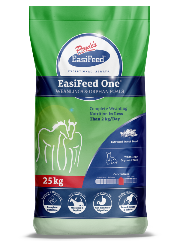 Prydes EasiFeed One Concentrate- Weanlings & Orphan Foals 25 kg