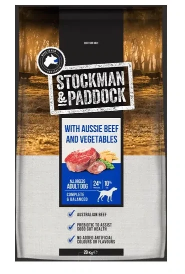 Stockman & Paddock Aussie Beef & Vegetables 20kg