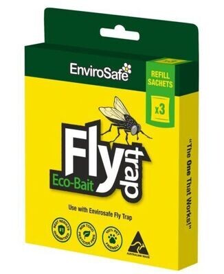 Envirosafe Fly Bait Replacement Suit Jumbo Trap - 3