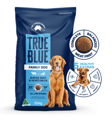 True Blue Family Dog Aussie Beef and Vegatable   20 kg