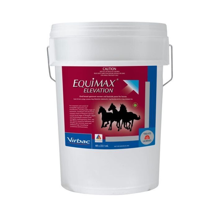 Virbac Equimax Elevation  23.1 ml  Stable Pail 60 tubes