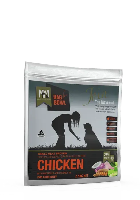 Meals For Mutts Chicken Gluten Grain Free Adult Dog Food  -  2.5 kg