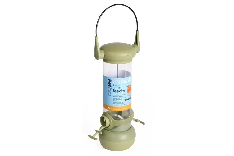 Petface Bird Seed Feeder LokTop 2 Port