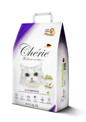 Cherie Clumping Wood Litter  10 litres