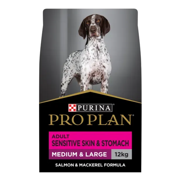 Pro Plan Sensitive Skin and Coat Medium and Large Adult Salmon Flavour  -  2.5 kg or 12 kg