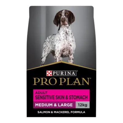 Pro Plan Sensitive Skin and Coat Medium and Large Adult Salmon Flavour  -  2.5 kg or 12 kg