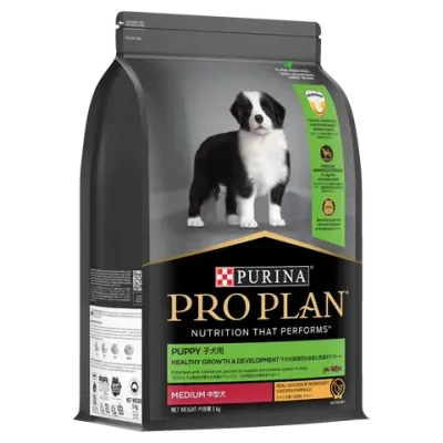 PRO PLAN Puppy Medium Breed Chicken Dry Dog Food  -  3 kg or  15 kg