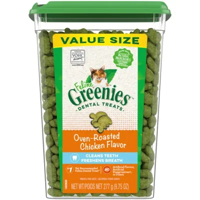 Greenies Feline Chicken Flavour  -  60 grams , 130 grams or 277 grams