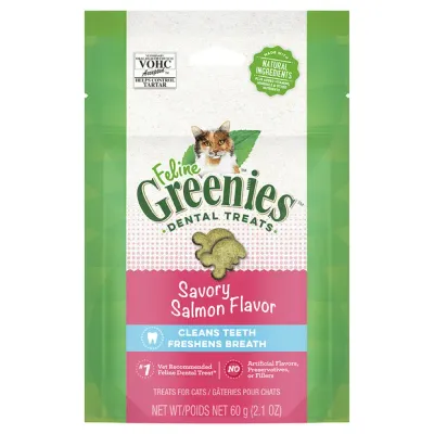 Greenies Feline Salmon Flavour  -  60 grams or 130 grams