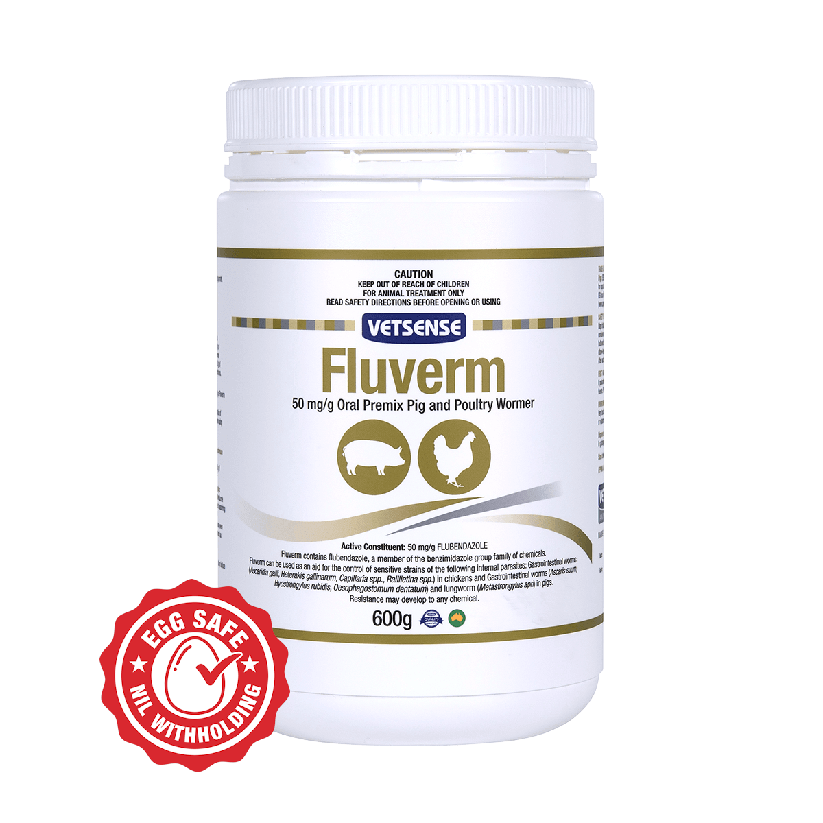 Vetsense Fluverm  -  600 grams
