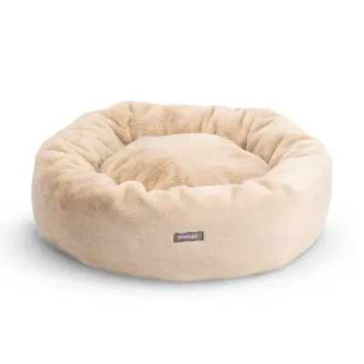 Snooza Luxe Fur Cuddler Dog Bed Oat - Medium , Large or X Large