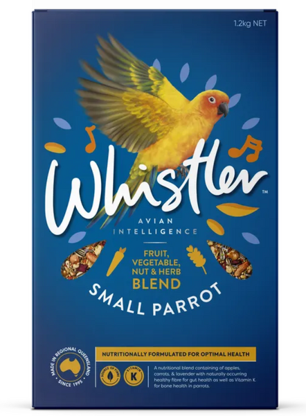 Whistler Gourmet Blend Fruit Nut Veg Herb Small Parrot Food  -  1.2 kg