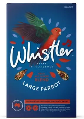 Whistler Gourmet Blend Fruit Nut Vegatable Herb Large Parrot Food  -  1.2 kg
