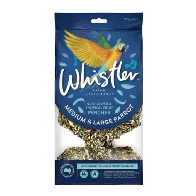 Whistler Medium & Large Parrot Sunflower & Tropical Fruit Percher   -   975 gram