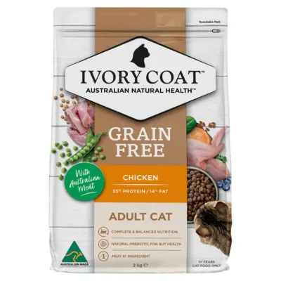 Ivory Coat Adult Cat Grain Free Chicken  -  2 kg or 4 kg