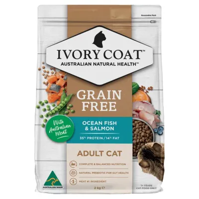 Ivory Coat Adult Cat Grain Free Ocean Fish & Salmon  2 kg or 4 kg