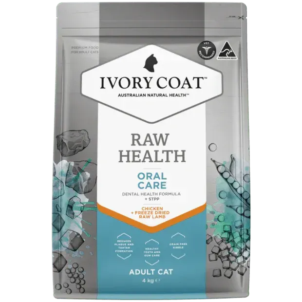 Ivory Coat Raw Health Dry Cat Food Adult Chicken Oral