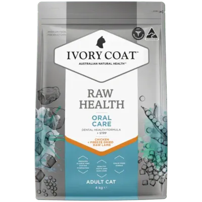 Ivory Coat Raw Health Dry Cat Food Adult Chicken Oral