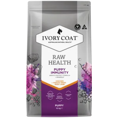 Ivory Coat Raw Health Puppy Chicken Immunity  -  1.8 kg or 10 kg