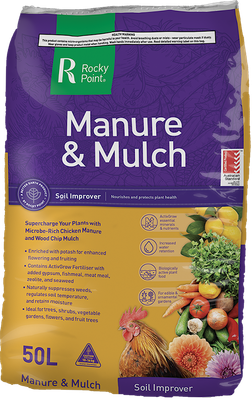 Rocky Point Manure Mulch  -  50 litres