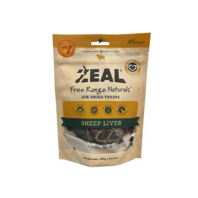 ZEAL Sheep Liver Air Dried Pet Treats  -  125 grams