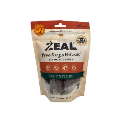 Zeal Air Dried Beef Sticks  -  125 grams