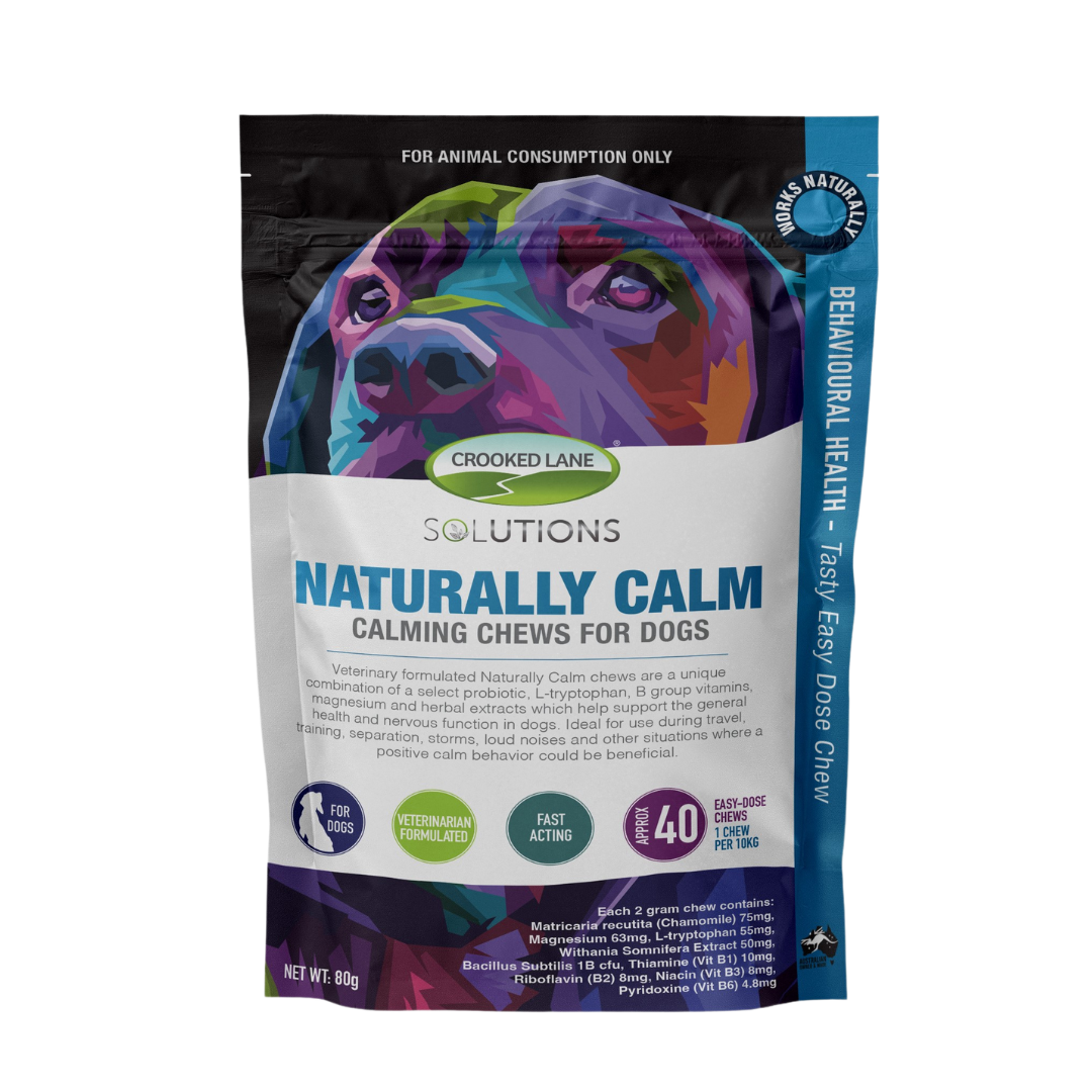 Crooked Lane Naturally Calm Calming Chews for Dogs  -   80 grams    40 chews