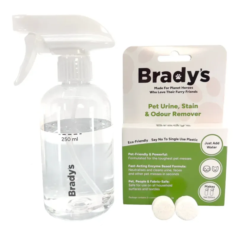 Bradys Pet Urine Stain & Odour Remover  -  500 ml concentrated tablet