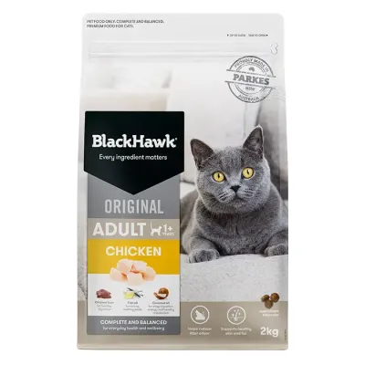 Black Hawk Original Cat Food Chicken  -  2 kg , 4 kg or 12 kg