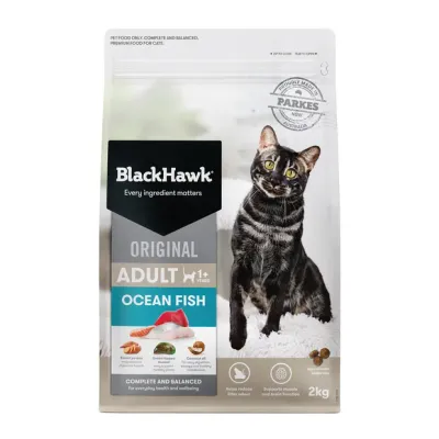 Black Hawk Original Cat Food Ocean Fish  -  2 kg , 4 kg or 8 kg