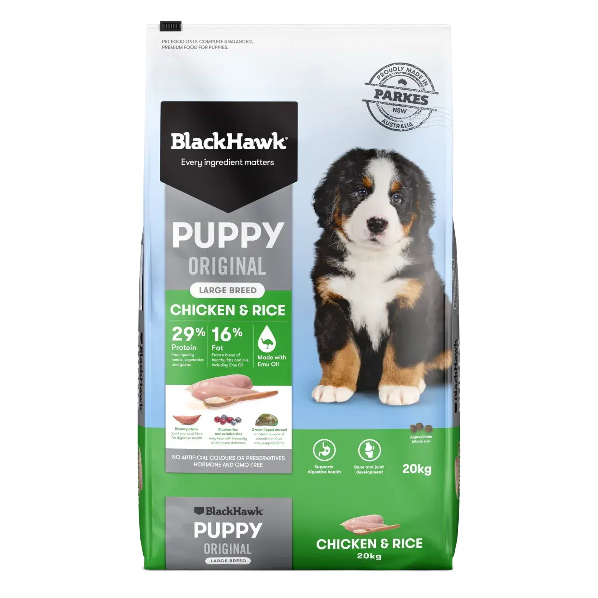 Black Hawk Puppy Large Breed Chicken & Rice -  3 kg , 10 kg & 20 kg