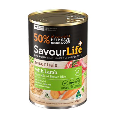 Savour Life Cans Lamb Vegatables & Rice  -   12 x 400 grams