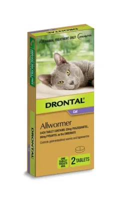 Drontal Cat Ellipsoid 4 kg  -  2 tablets or 4 tablets