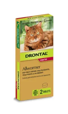 Drontal Cat Ellipsoid 6 kg  -  2 tablets
