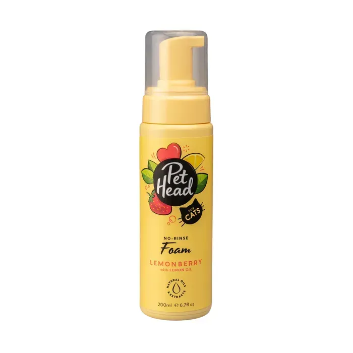 Pet Head Felin Good Lemonberry No Rinse Shampoo Foam For Cats  -  200 ml