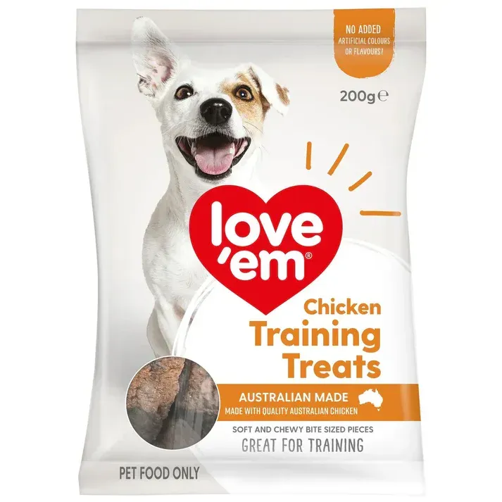 Love Em Chicken Training Treats  -  200 grams