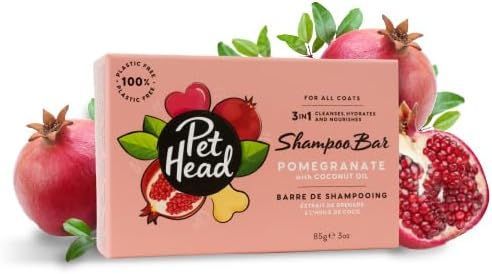 Pet Head Shampoo Bar Pomegranate with Coconut Oil  -  85 grams