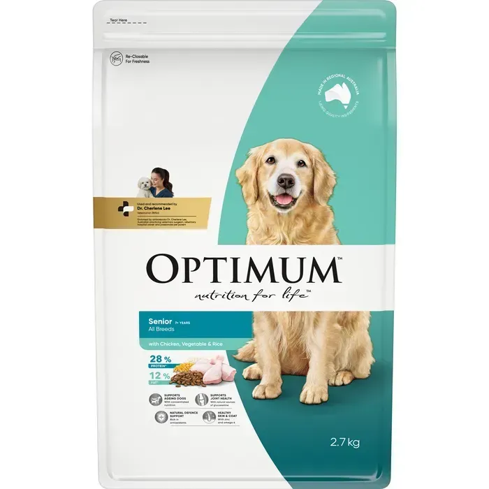Optimum Mature  7 + Chicken & Vegetables & Rice  -  2.7 kg
