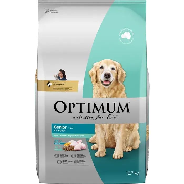 Optimum Mature  7 + Chicken & Vegetables & Rice  -  13.7 kg