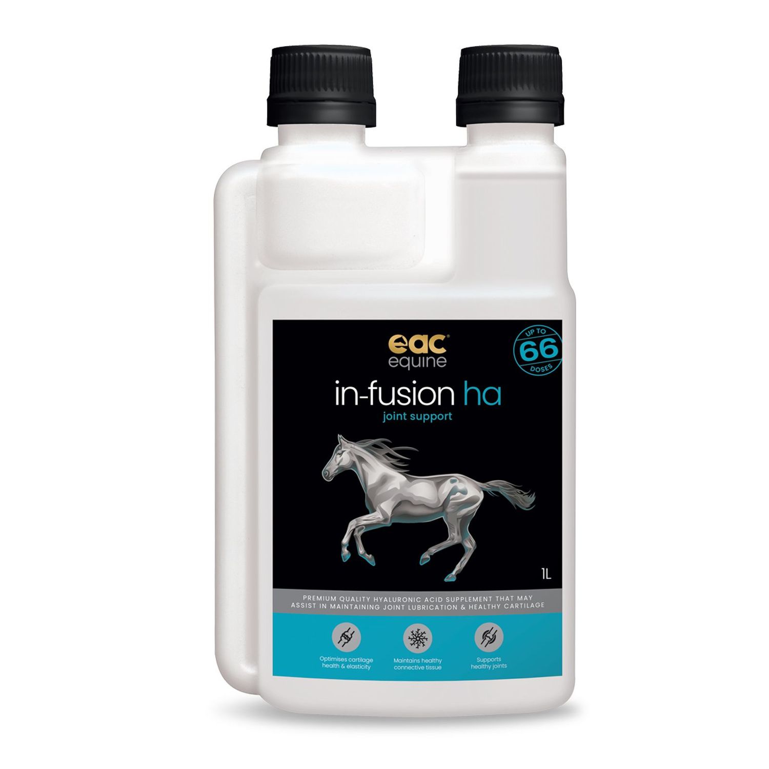 EAC Animal Care In Fusion HA Joint Support Liquid Supplement For Horses And Dogs  -   1 litres