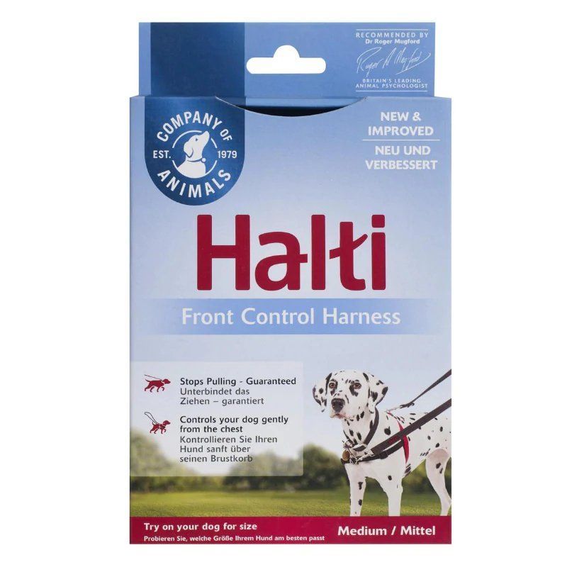 Halti Front Control Harness Black / Red  - Small