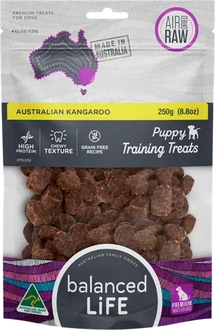 Balanced Life Puppy Kangaroo Training Treat  -  250 grams