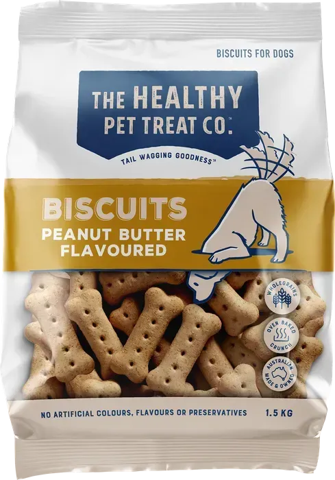 Healthy Pet Treat Company  Peanut Butter Biscuits  -  1.5 kg