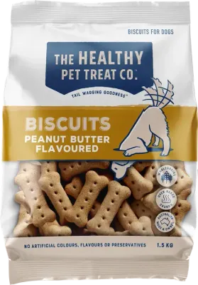 Healthy Pet Treat Company  Peanut Butter Biscuits  -  1.5 kg