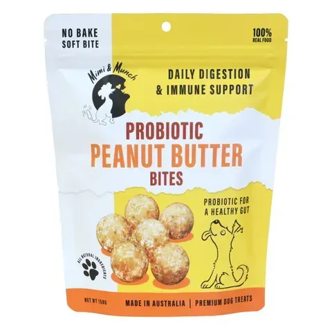 MINI & MUNCH Probiotic Peanut Butter Bites  -  150 grams