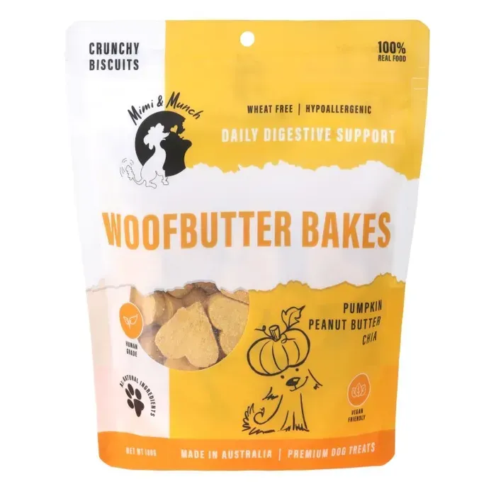 MINI & MUNCH Woofbutter Bakes Regular  -  180 grams